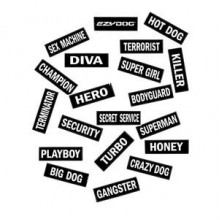 EzyDog Patch Göğüs Tasması Yan Etiketleri WOMANIZER