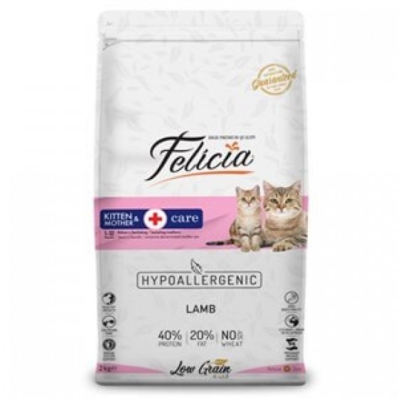 Felicia Düşük Tahıllı Kuzulu Yavru Kedi Maması 2 kg