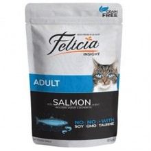 Felicia Tahılsız Somonlu Yetişkin Pouch Kedi Konservesi 85 gr