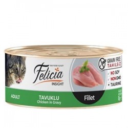 Felicia Tahılsız Tavuklu Fileto Kedi Konservesi 85 gr Felicia Tahılsız Tavuklu Fileto Kedi Konservesi 85 gr
