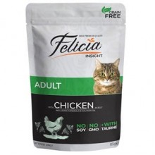 Felicia Tahılsız Tavuklu Yetişkin Pouch Kedi Konservesi 85 gr