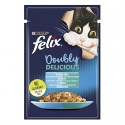 Felix Çifte Lezzet Somon & Sardalya Kedi Yaş Mama 85 Gr Felix Çifte Lezzet Somon & Sardalya Kedi Yaş Mama 85 Gr