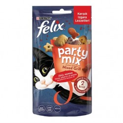 Felix Party Mix Izgara Lezzetleri Kedi Ödülü 60 Gr Felix Party Mix Izgara Lezzetleri Kedi Ödülü 60 Gr