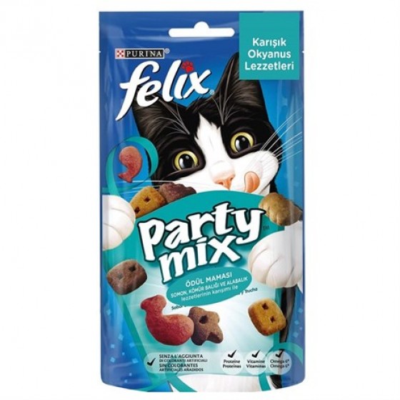 Felix Party Mix Okyanus Lezzetleri Kedi Ödülü 60 Gr