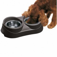 Ferplast Duo Feed 03 Gri İkili Küçük Irk Köpekler İçin Mama Kabı Seti Ferplast Duo Feed 03 Gri İkili Küçük Irk Köpekler İçin Mama Kabı Seti