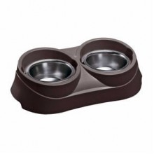 Ferplast Duo Feed 03 Gri İkili Küçük Irk Köpekler İçin Mama Kabı Seti Ferplast Duo Feed 03 Gri İkili Küçük Irk Köpekler İçin Mama Kabı Seti