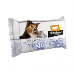 Ferplast Genico Fresh Pudra Kokulu Kedi Köpek Temizlik Mendili 40lı
