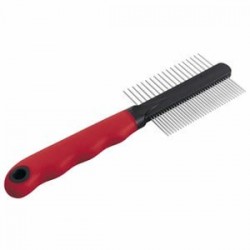 Ferplast GrO 5864 Çift Taraflı Geniş ve Normal Dişli Metal Tarak Ferplast GrO 5864 Çift Taraflı Geniş ve Normal Dişli Metal Tarak