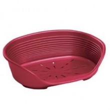 Ferplast Siesta Deluxe 10 Köpekler İçin Plastik Yatak Kırmızı