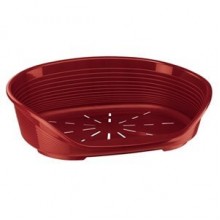 Ferplast Siesta Deluxe 4 Köpekler İçin Plastik Yatak Bordo