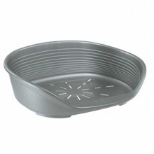 Ferplast Siesta Deluxe 4 Köpekler İçin Plastik Yatak Gri