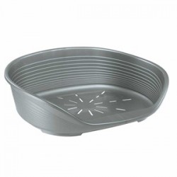 Ferplast Siesta Deluxe 4 Köpekler İçin Plastik Yatak Gri