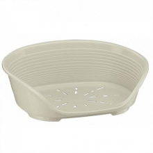 Ferplast Siesta Deluxe 6 Köpekler İçin Plastik Yatak Bej