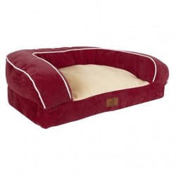 Fitilli Köpek Yatağı Large 85x70x20 Kırmızı Fitilli Köpek Yatağı Large 85x70x20 Kırmızı