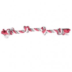 Flamingo 4 Dügümlü Diş İpi Köpek Oyuncağı 60 cm Flamingo 4 Dügümlü Diş İpi Köpek Oyuncağı 60 cm
