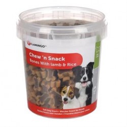 Flamingo Chew'n Snack Bones Lamb&Rice Köpek Ödülü 500gr Flamingo Chew'n Snack Bones Lamb&Rice Köpek Ödülü 500gr