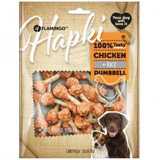 Flamingo Chickn Tavuk ve Pirinçli Dumbell Köpek Ödülü 150 gr