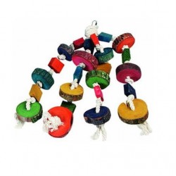 Flamingo Cotton Wood Renkli Tahta Papağan Oyuncağı Flamingo Cotton Wood Renkli Tahta Papağan Oyuncağı