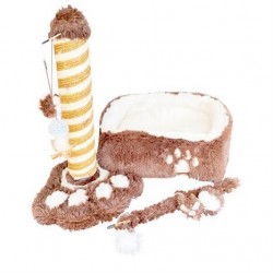 Flamingo Kediler İçin Tırmalama Tahtası ve Oyun Seti