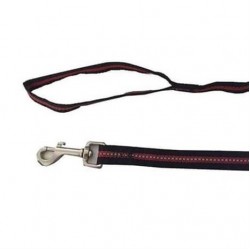 Flamingo Reflektörlü Köpek Gezdirme Tasması 2,5x100cm Siyah