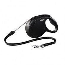 Flexi New Classic Long Medium 8 Mt İp Siyah