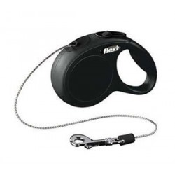 Flexi New Classic Small 5 Mt İp Siyah