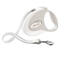 Flexi Style Small 3 Mt Şerit Otomatik Köpek Tasması Beyaz
