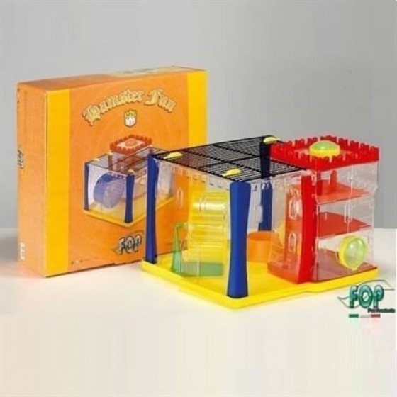 Fop Hamster Fun Plastik Hamster Oyun Kafesi 34x34x25 Cm