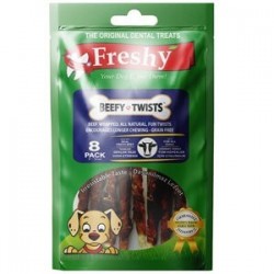Freshy Beefy Twists Sığır Etli Burgu Çubuk Köpek Ödülü 75 gr 8 Adet Freshy Beefy Twists Sığır Etli Burgu Çubuk Köpek Ödülü 75 gr 8 Adet