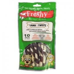 Freshy Lamb Twist Kuzu Etli Burgu Çubuk Köpek Ödülü 10 Adet 12 cm Freshy Lamb Twist Kuzu Etli Burgu Çubuk Köpek Ödülü 10 Adet 12 cm