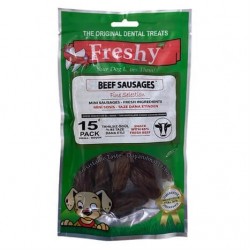 Freshy Mini Beef Sausages Tahılsız Sosis Köpek Ödülü 100 gr 15 Adet Freshy Mini Beef Sausages Tahılsız Sosis Köpek Ödülü 100 gr 15 Adet