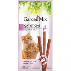 Garden Mix Ciğerli Stick Kedi Ödülü 3x5 gr