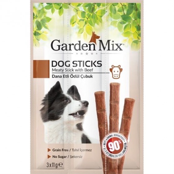 Garden Mix Dana Etli Stick Köpek Ödülü 3x11 gr