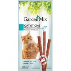 Garden Mix Somonlu Stick Kedi Ödülü 3x5 gr Garden Mix Somonlu Stick Kedi Ödülü 3x5 gr