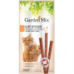Garden Mix Tavuk Etli Stick Kedi Ödülü 3x5 gr Garden Mix Tavuk Etli Stick Kedi Ödülü 3x5 gr