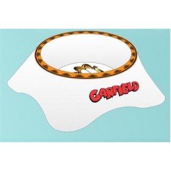 Garfield Tekli Melamin Kedi Mama ve Su Kabı 10 cm Beyaz