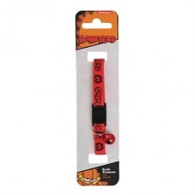 Garfield Zilli Kedi Tasması 20-30cm Kırmızı