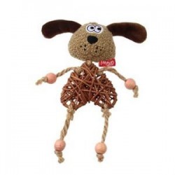 Gigwi Catnipli Köpek Peluş Ahşap Kedi Oyuncağı Gigwi Catnipli Köpek Peluş Ahşap Kedi Oyuncağı