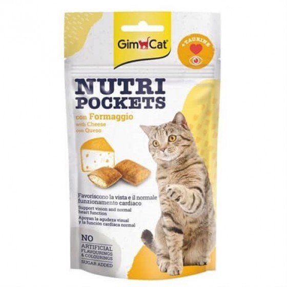 Gimcat Nutripockets Peynirli Kedi Ödülü Taurinli 60Gr