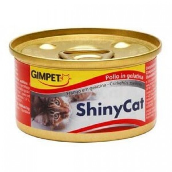 GimCat Shiny Cat Tavuklu Jöleli Öğünlük Kedi Konservesi 70 Gr