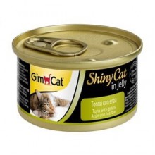 GimCat Shiny Cat Ton Balıklı Çimenli Öğünlük Kedi Konservesi 70 Gr