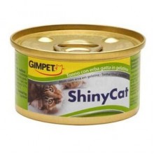GimCat Shiny Cat Ton Balıklı Çimenli Öğünlük Kedi Konservesi 70 Gr