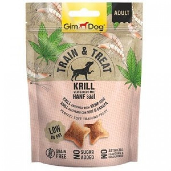 Gimdog Train&Trait Kril ve Kenevir Köpek Ödülü 125gr