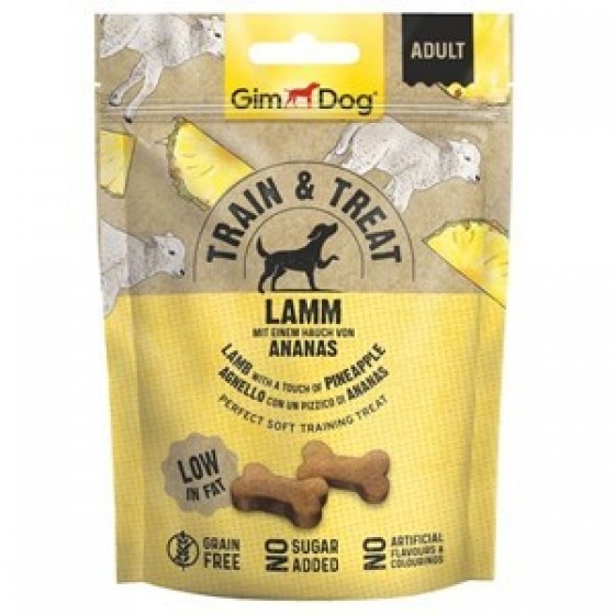 Gimdog Train&Trait Kuzu ve Ananas Köpek Ödülü 125gr