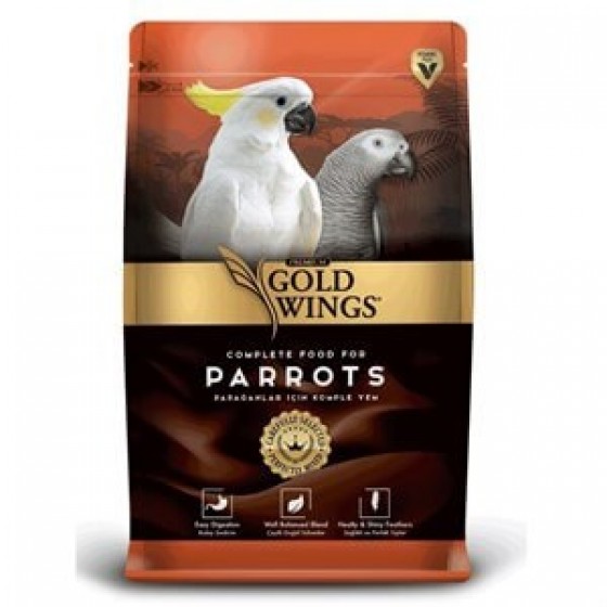 Gold Wings Premium Meyveli Büyük Irk Papağan Yemi 750gr