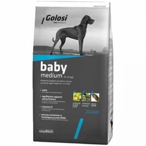 Golosi Baby Medium orta Irk Yavru Köpek Maması 12 Kg