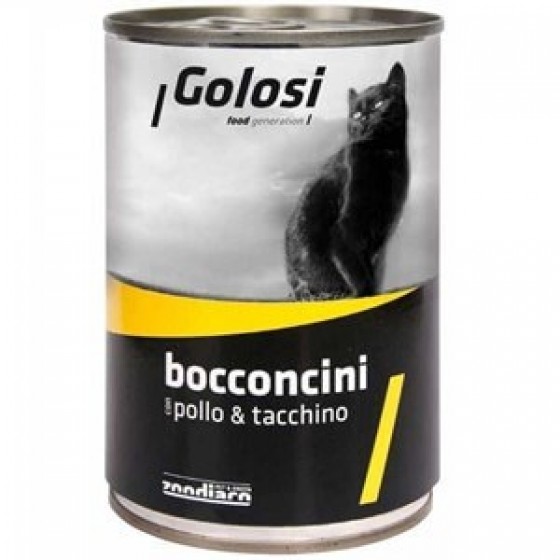 Golosi Bacconcini Hindi Etli Ve Tavuklu Kedi Konservesi 400 Gr