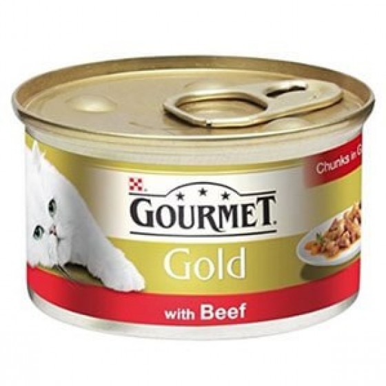 ProPlan Gourmet Gold Parça Etli Soslu Sığır Etli Kedi Konservesi 85 Gr