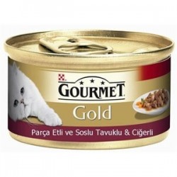 Proplan Gourmet Gold Parça Etli Soslu Tavuklu Ciğerli Kedi Konservesi 85 Gr Proplan Gourmet Gold Parça Etli Soslu Tavuklu Ciğerli Kedi Konservesi 85 Gr