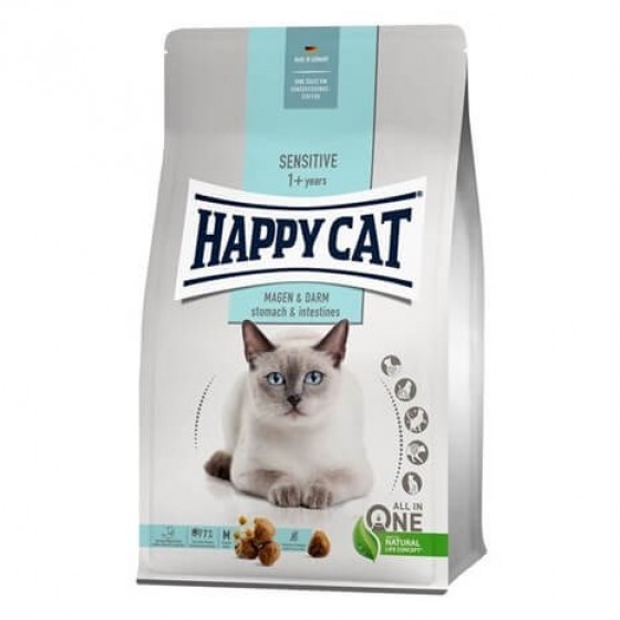 Happy Cat Sensitive Hassas Mide ve Barsaklar İçin Kedi Maması 1.3 kg